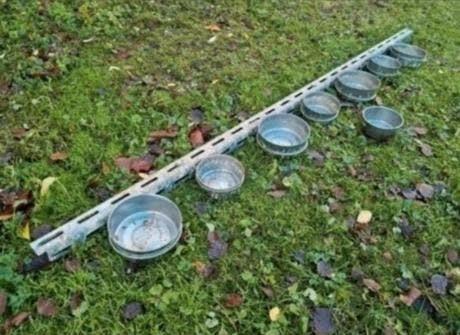 Zware kwaliteit voer systeem balk 180 cm lang drink voer bak, Ophalen of Verzenden, Zo goed als nieuw, Drinken en Voederen