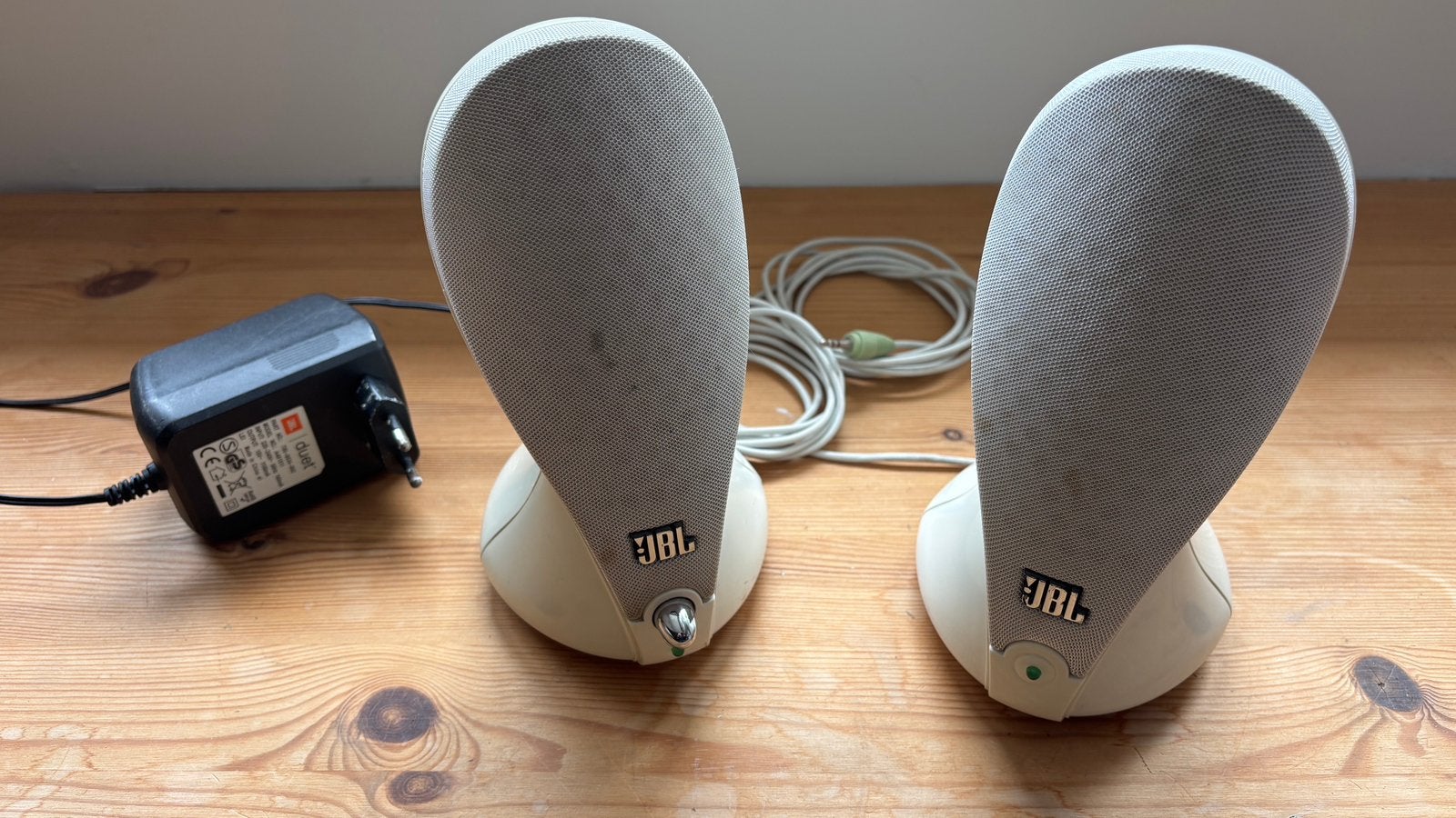 JBL Duet speakers - wit, Ophalen of Verzenden, Gebruikt