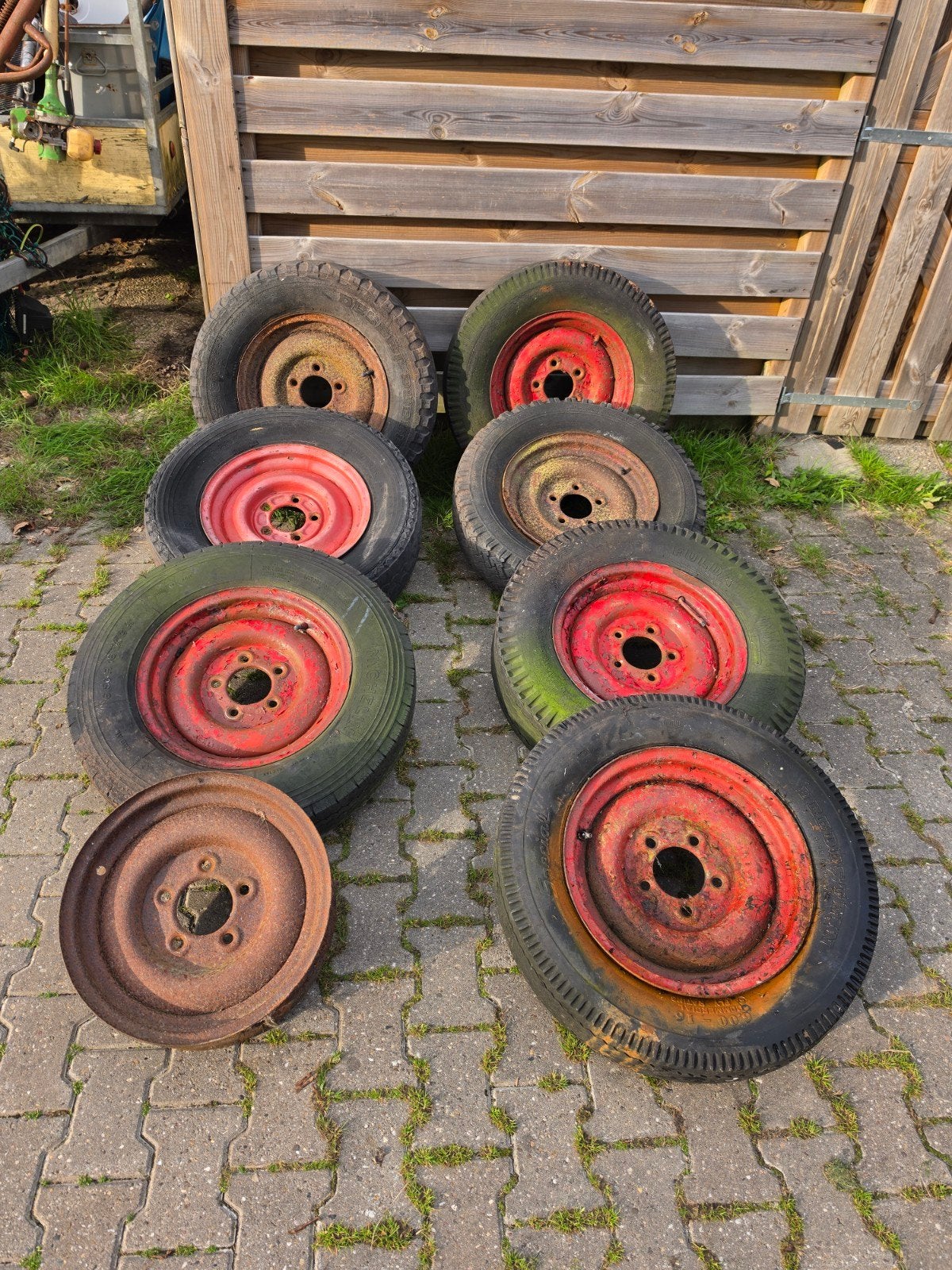 Diverse Miedema velgen met banden, Ophalen, Gebruikt