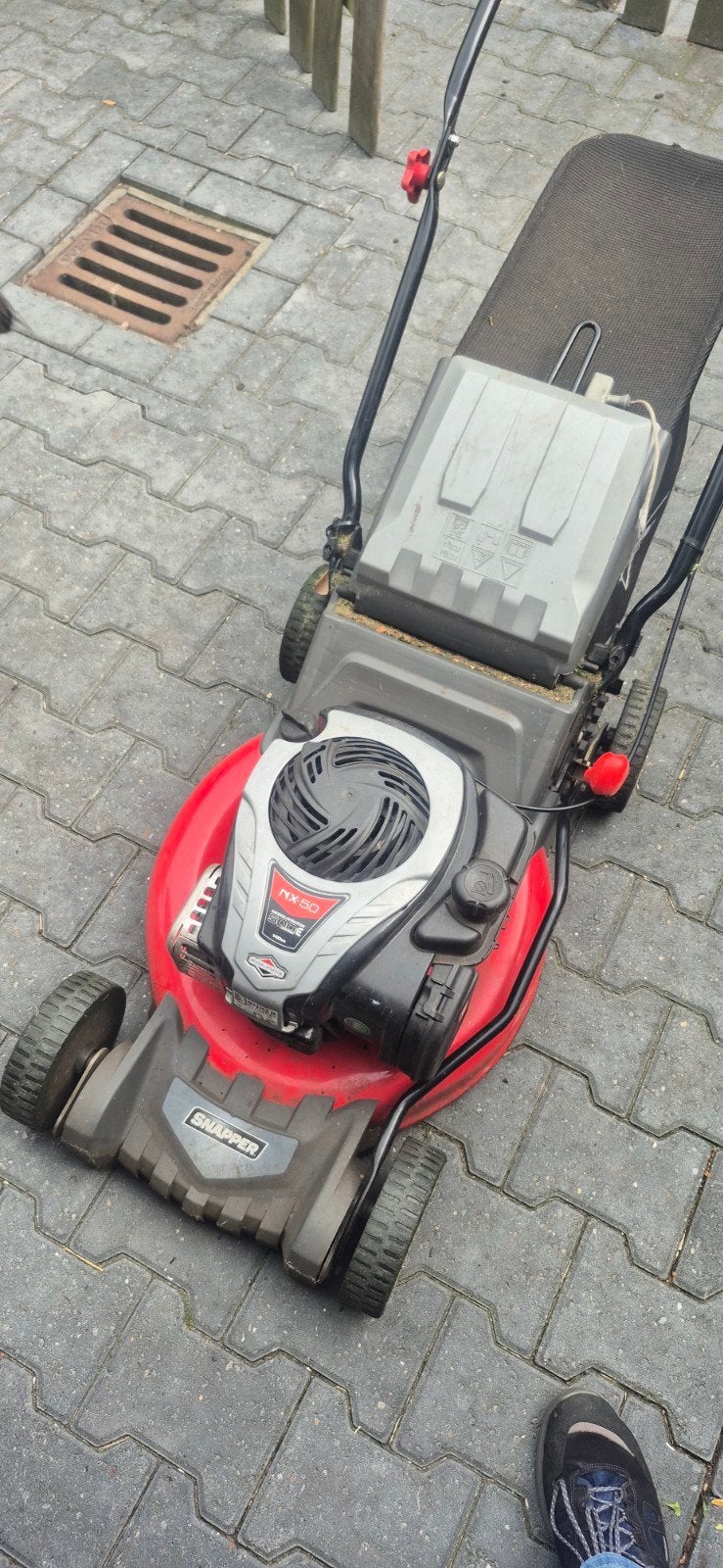 Snapper NX-50 Benzine Grasmaaier Briggs & Stratton 500E, Cirkelmaaier, Gebruikt, Ophalen of Verzenden, 40 t/m 49 cm