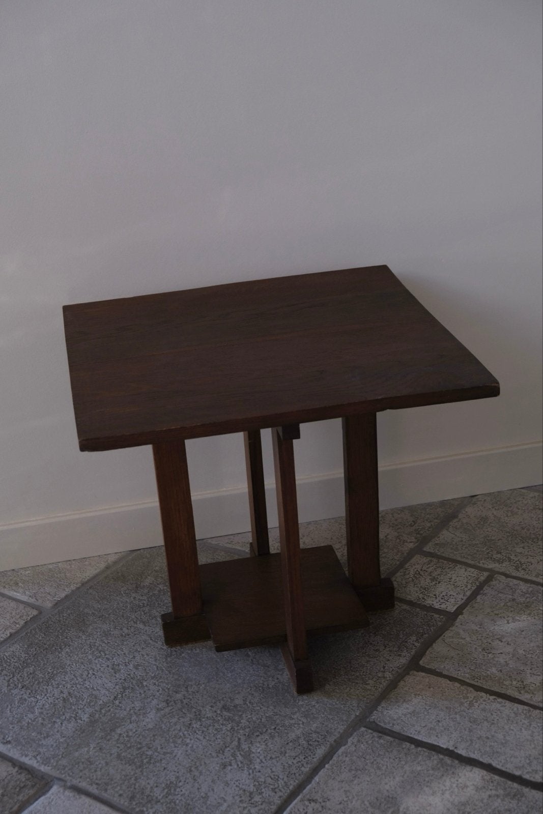 Vintage houten bijzettafel Art Deco, Ophalen of Verzenden