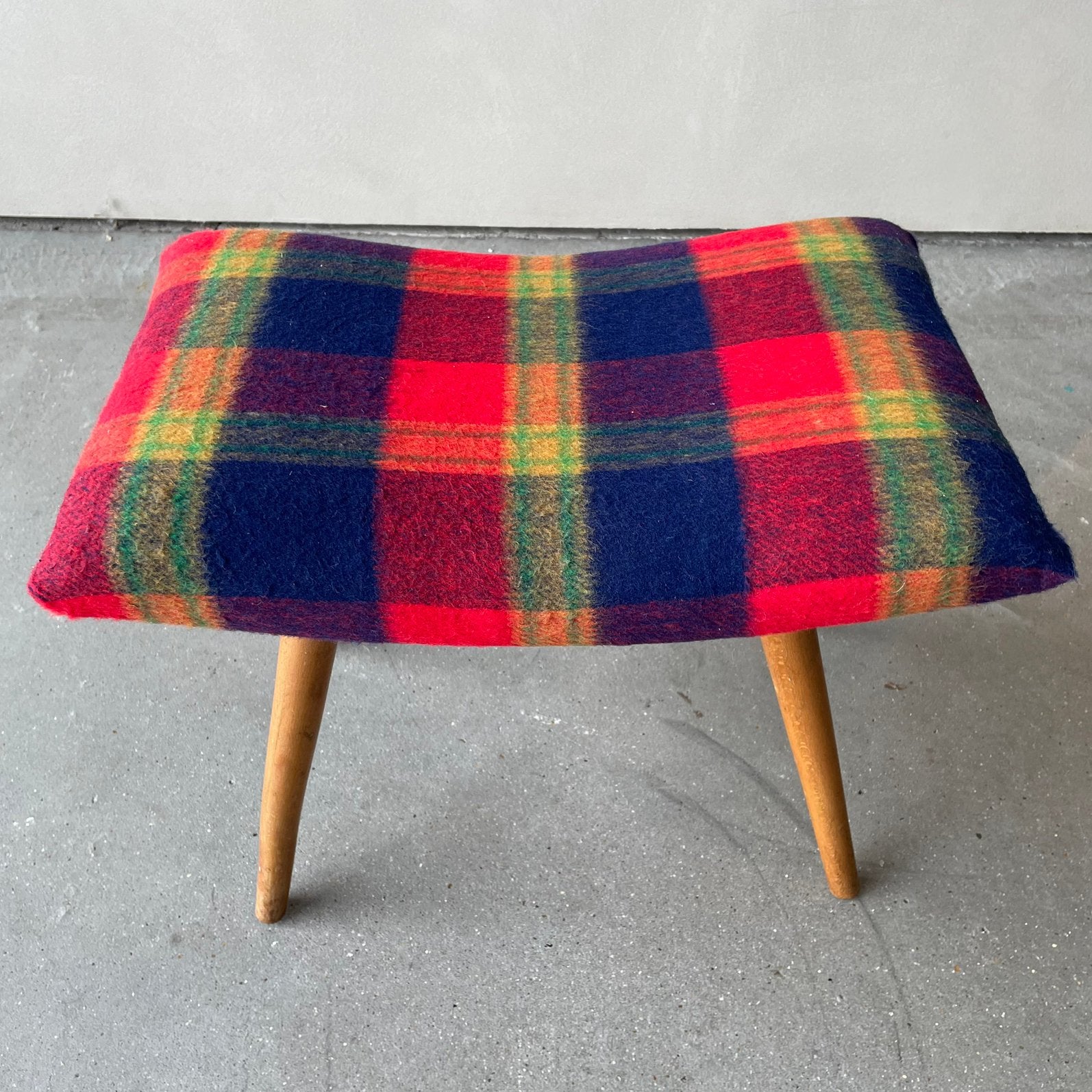 Vintage voetenbankje jaren 50, Minder dan 50 cm, ., Vintage, Zo goed als nieuw
