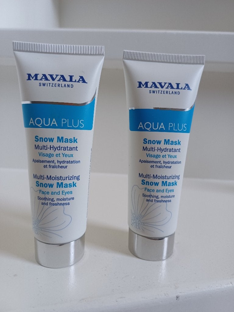 2XMAVALA AQUA PLUS MULTI MOISTURIZING SNOW MASK FACE & EYES, Ophalen of Verzenden, Nieuw, Gehele gezicht, Verzorging