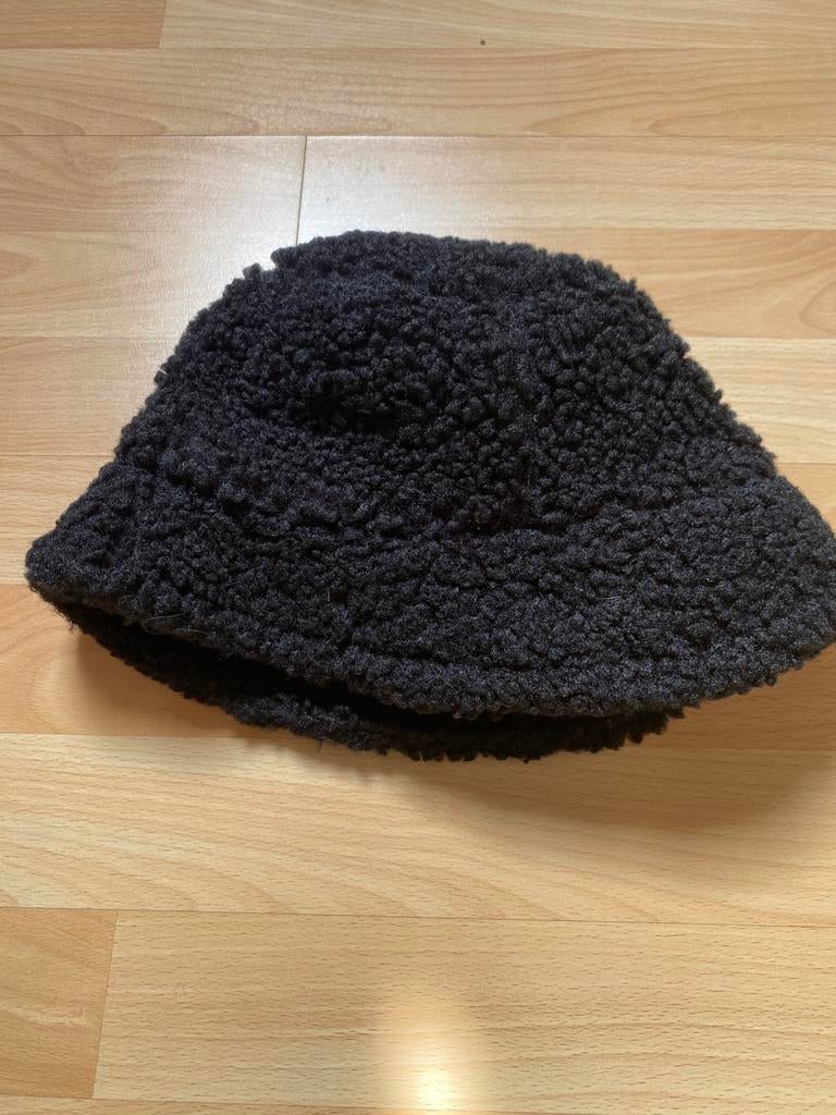 Als nieuw vissershoedje hoed hoedje zwart vissers hoed muts, Ophalen of Verzenden, Zo goed als nieuw, One size fits all