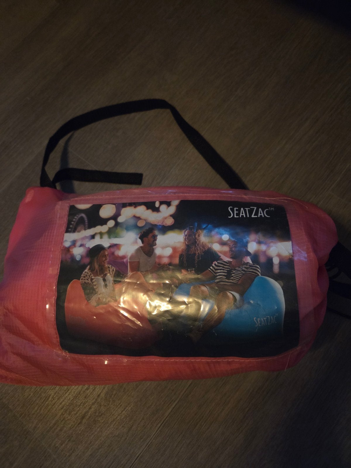 SeatZac opblaasbare zitzak -zo goed als nieuw in verpakking, Ophalen of Verzenden, Nieuw, Roze, Zitzak