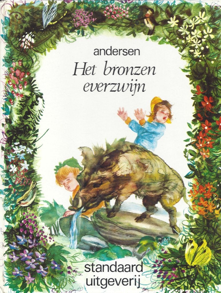 HET BRONZEN EVERZWIJN: H.C.Andersen/ F. Saez *1971-Vintage*, Boeken, Ophalen of Verzenden, Zo goed als nieuw, Hans Christian Andersen