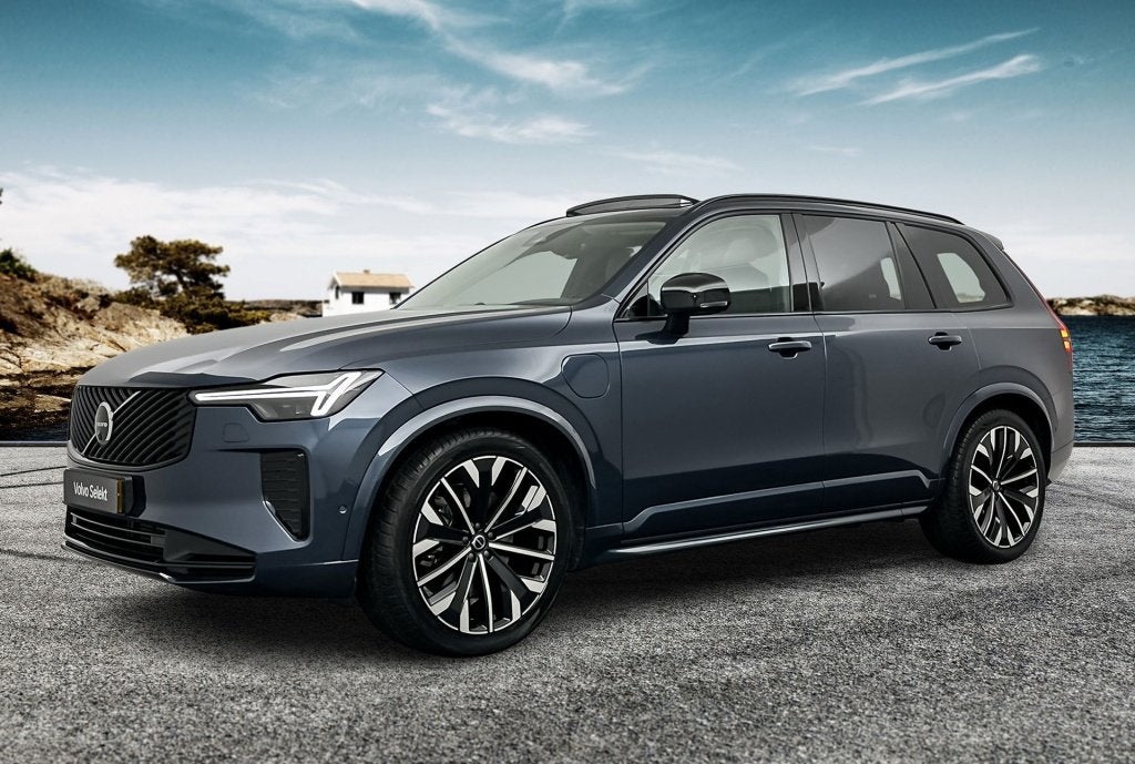 Volvo XC90 T8 455PK Recharge Ultra Dark| B&W Audio| Trekhaak, Dealer onderhouden, Gebruikt, 4 cilinders, Blauw