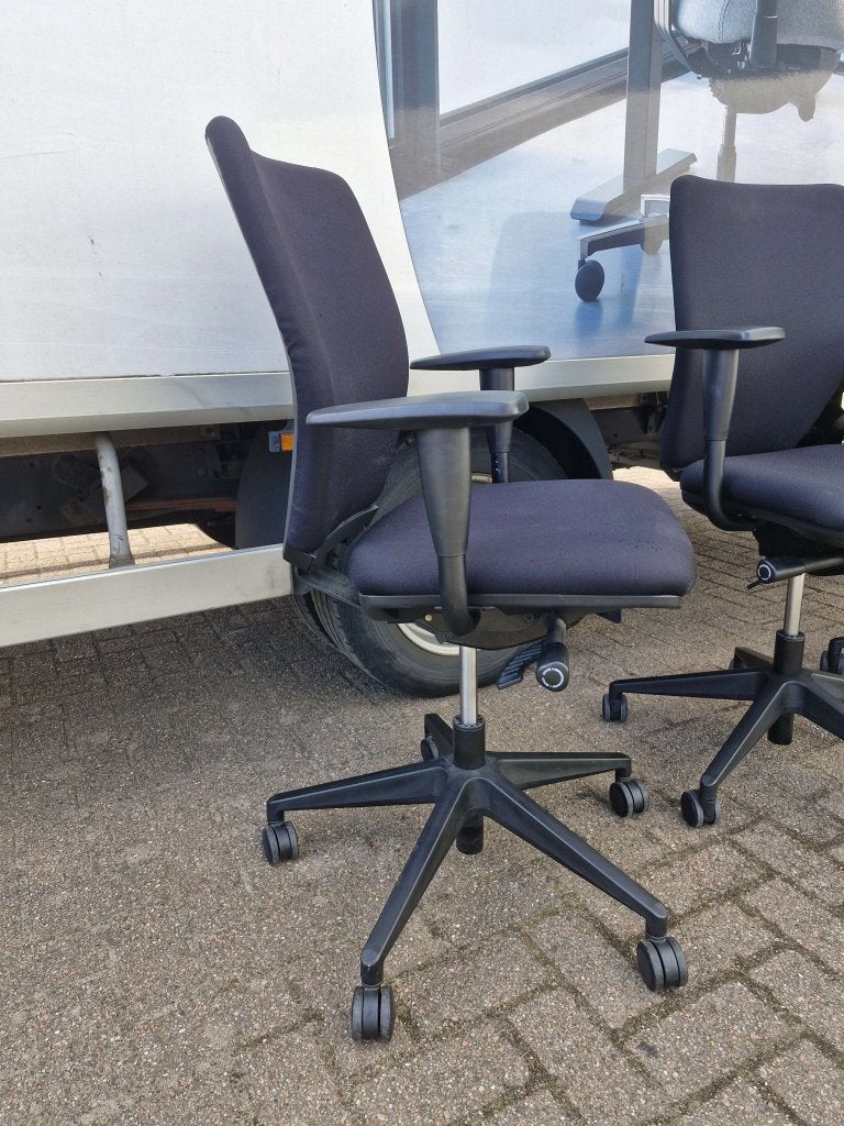 Bureaustoel Daily office Zürich A320 ( ruime voorraad) zwart, VST, Zwart, Ophalen of Verzenden, Zo goed als nieuw