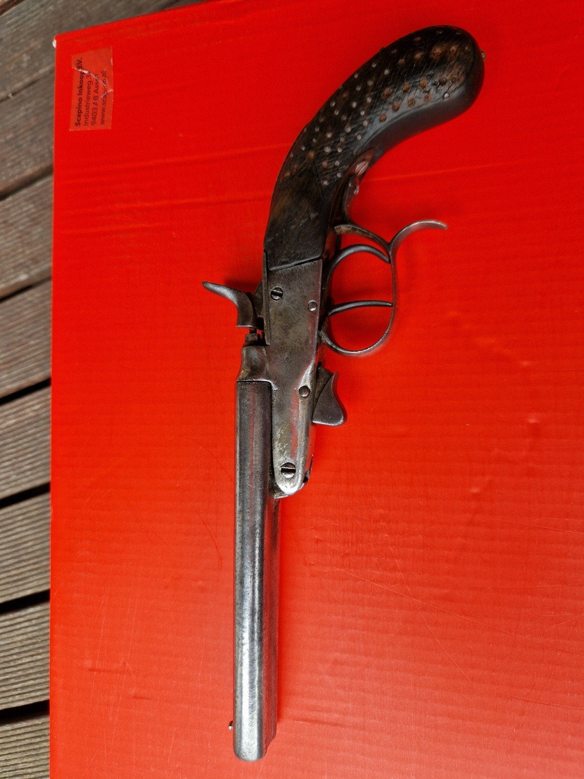 Antiek Dubbelloops Penvuurpistool Smith & Wesson, Ophalen of Verzenden