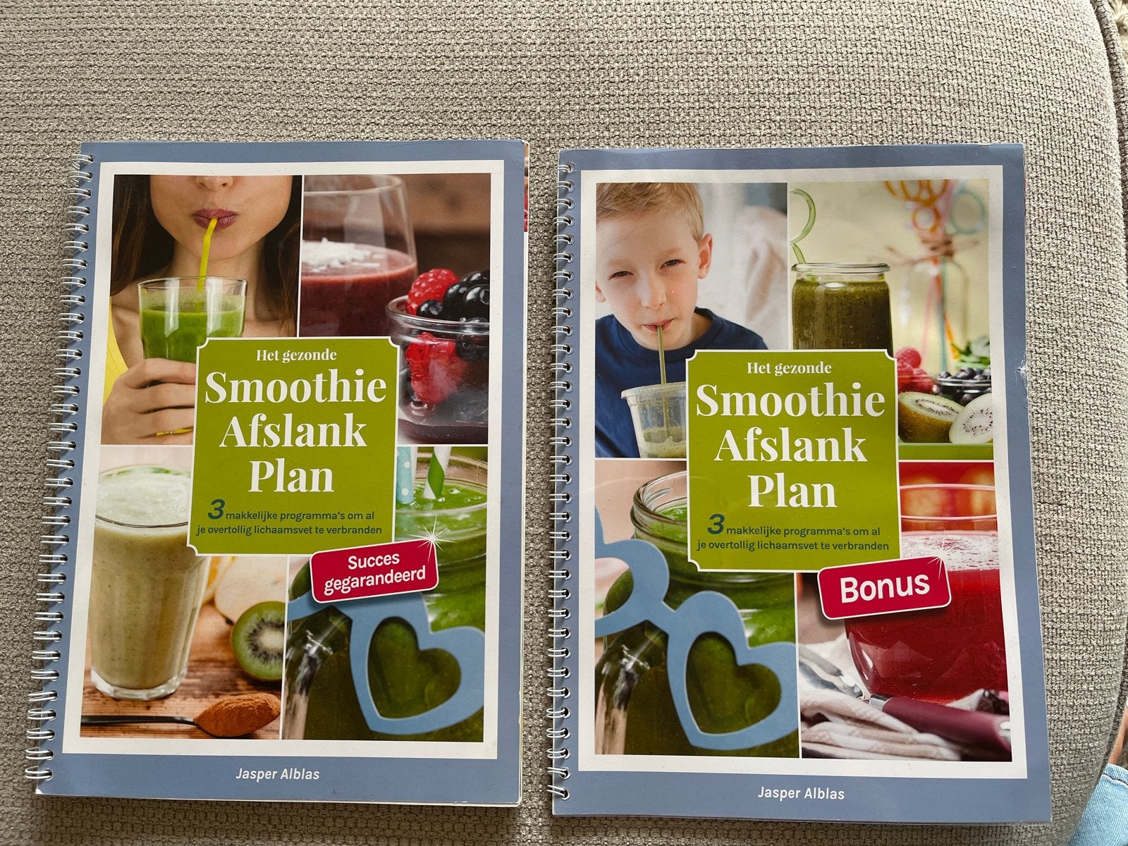 Het gezonde Smoothie Afslank Plan - Jasper Alblas (2 boeken), Boeken, Ophalen of Verzenden, Gelezen, Dieet en Voeding