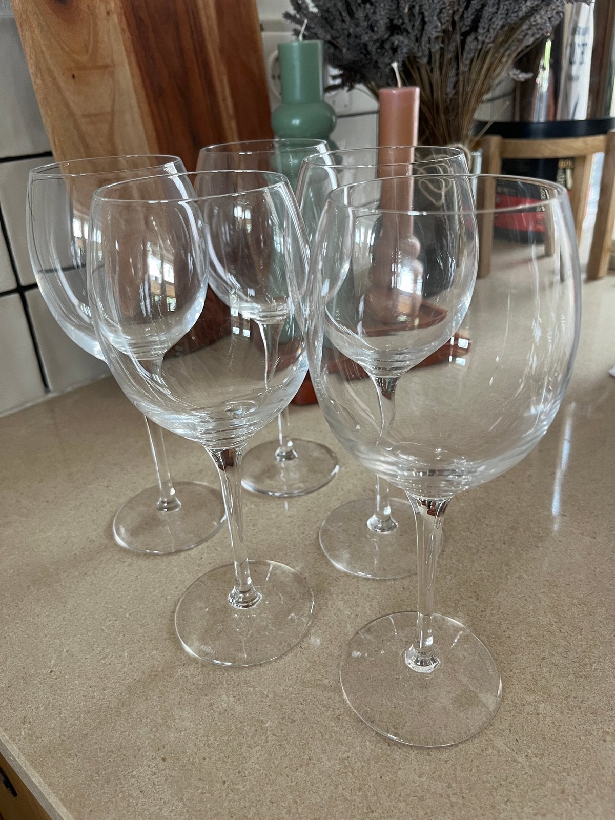 Alessi kristalglas wijnglazen wit en rood (Alessi Mami XL), Ophalen of Verzenden, Zo goed als nieuw, Bierglas