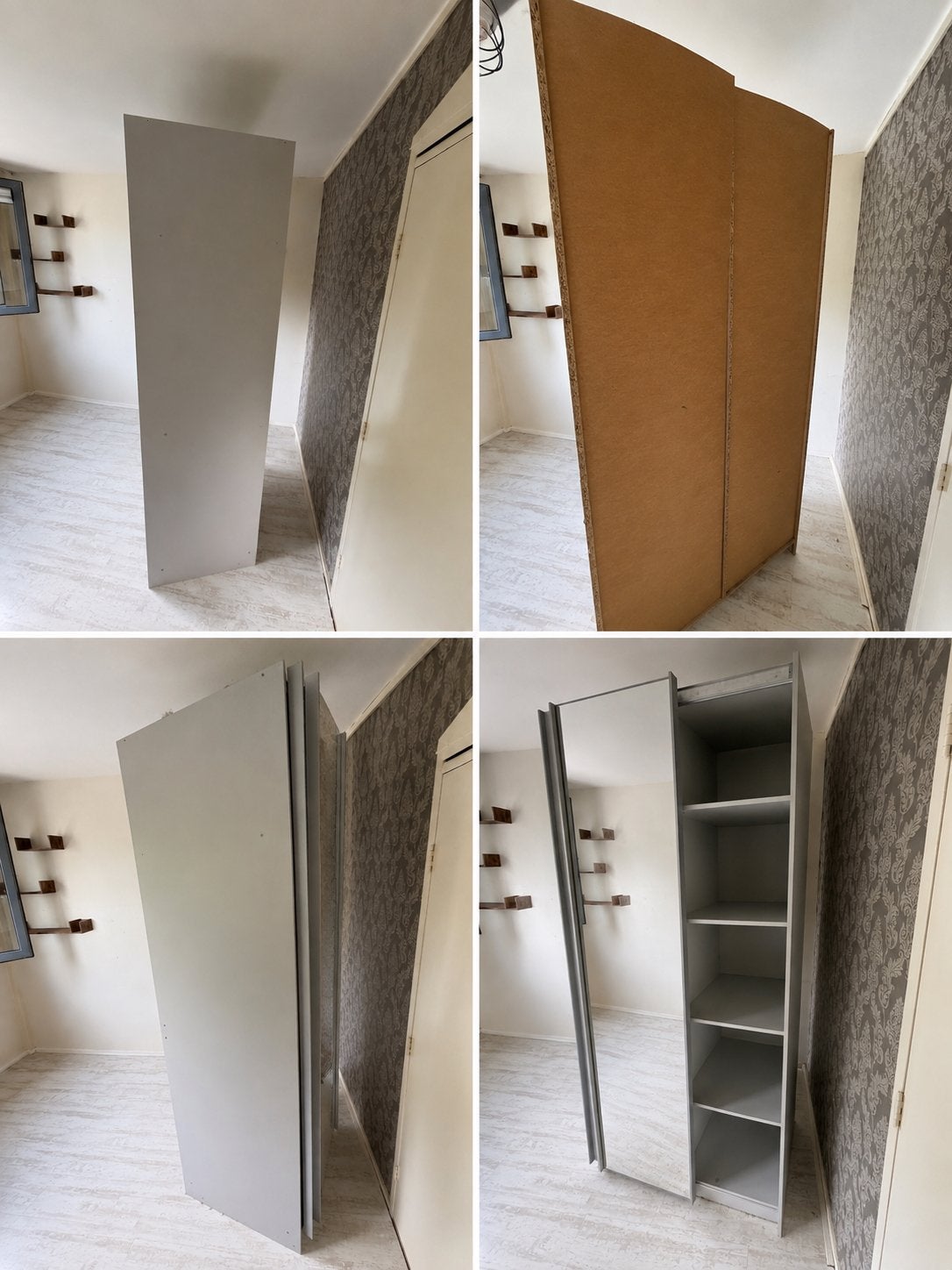 100cm L-60cm B - 200cm H. kledingkast meubella, Ophalen, Met deur(en), Gebruikt, 100 tot 150 cm