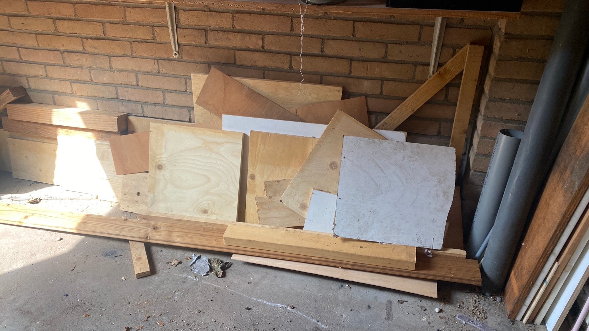 Resten hout, Ophalen, Gebruikt, Overige typen, Minder dan 200 cm