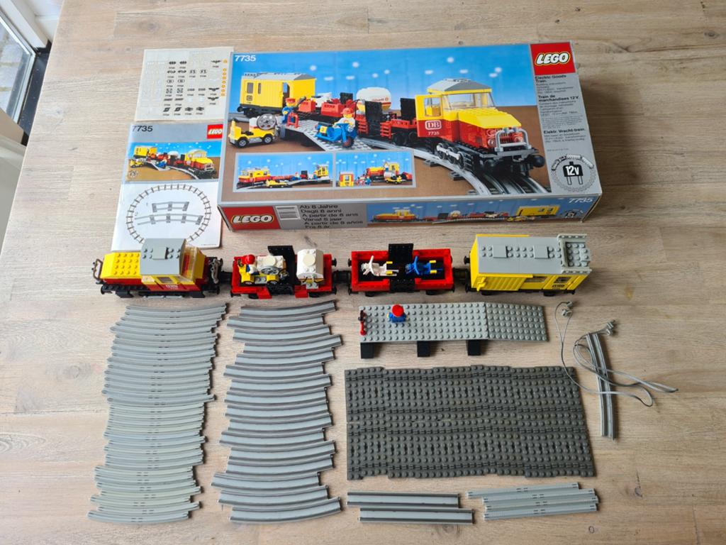 Lego 12V treinset 7735, Ophalen of Verzenden, Gebruikt