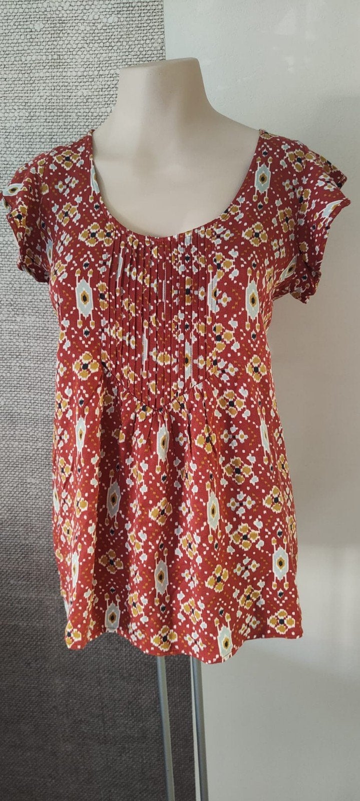 Moscow top, Maat 38/40 (M), Ophalen of Verzenden, Korte mouw, Rood