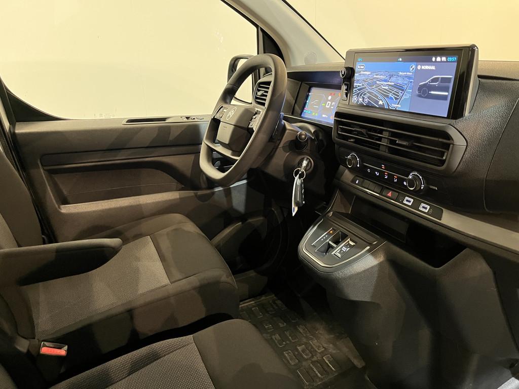Citroën ë-Jumpy L3 136 PK DC 6 PERS. 75 kWh / 100% Elektri, Auto's, Bestelauto's, Gebruikt, Zwart, Citroën, Wit