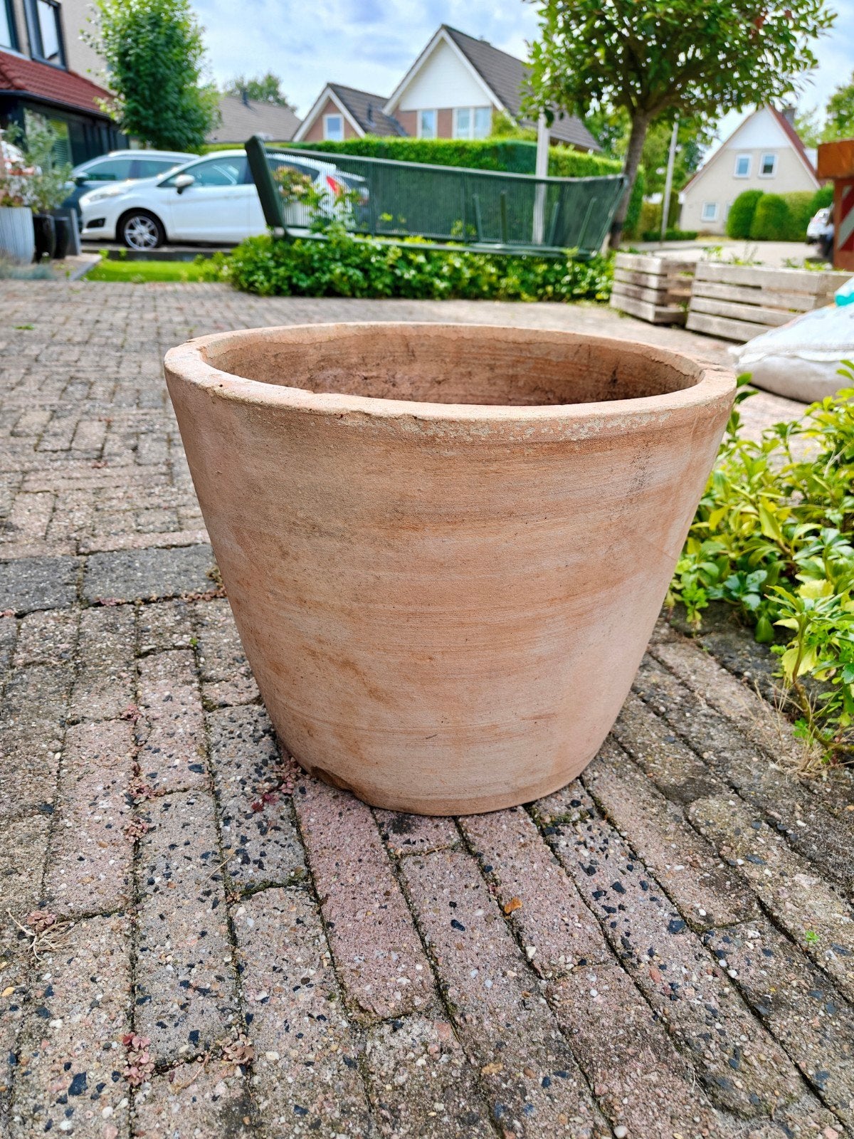 Keramische bloempot - 30 cm hoog, 36 cm diameter, Gebruikt, Minder dan 40 cm, Aardewerk, Ophalen