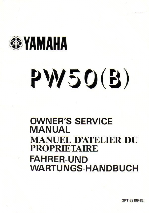 Yamaha PW50 (B) service manual minicrosser (2859z), Verzenden, Zo goed als nieuw