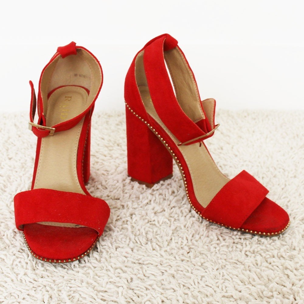 Prachtige Leren Raid Sandalen s24 (Maat 5|38) € 35,-, Zo goed als nieuw, Raid, Rood, Sandalen of Muiltjes