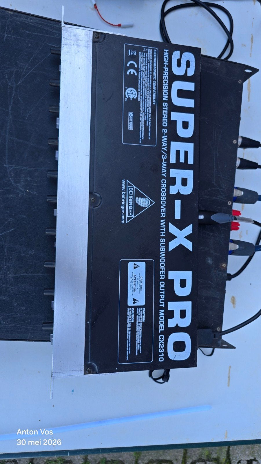 behringer superx pro, Ophalen, Gebruikt