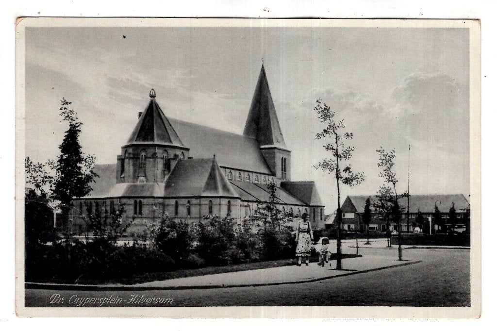 Hilversum 1936 Cuypersplein, Verzenden, 1920 tot 1940, Gelopen, Noord-Holland