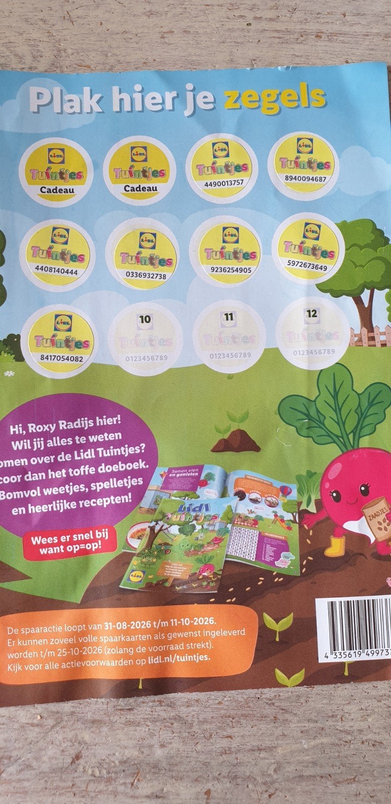 gratis ophalen. Lidl Tuintjes spaarzegels, Lidl, Ophalen