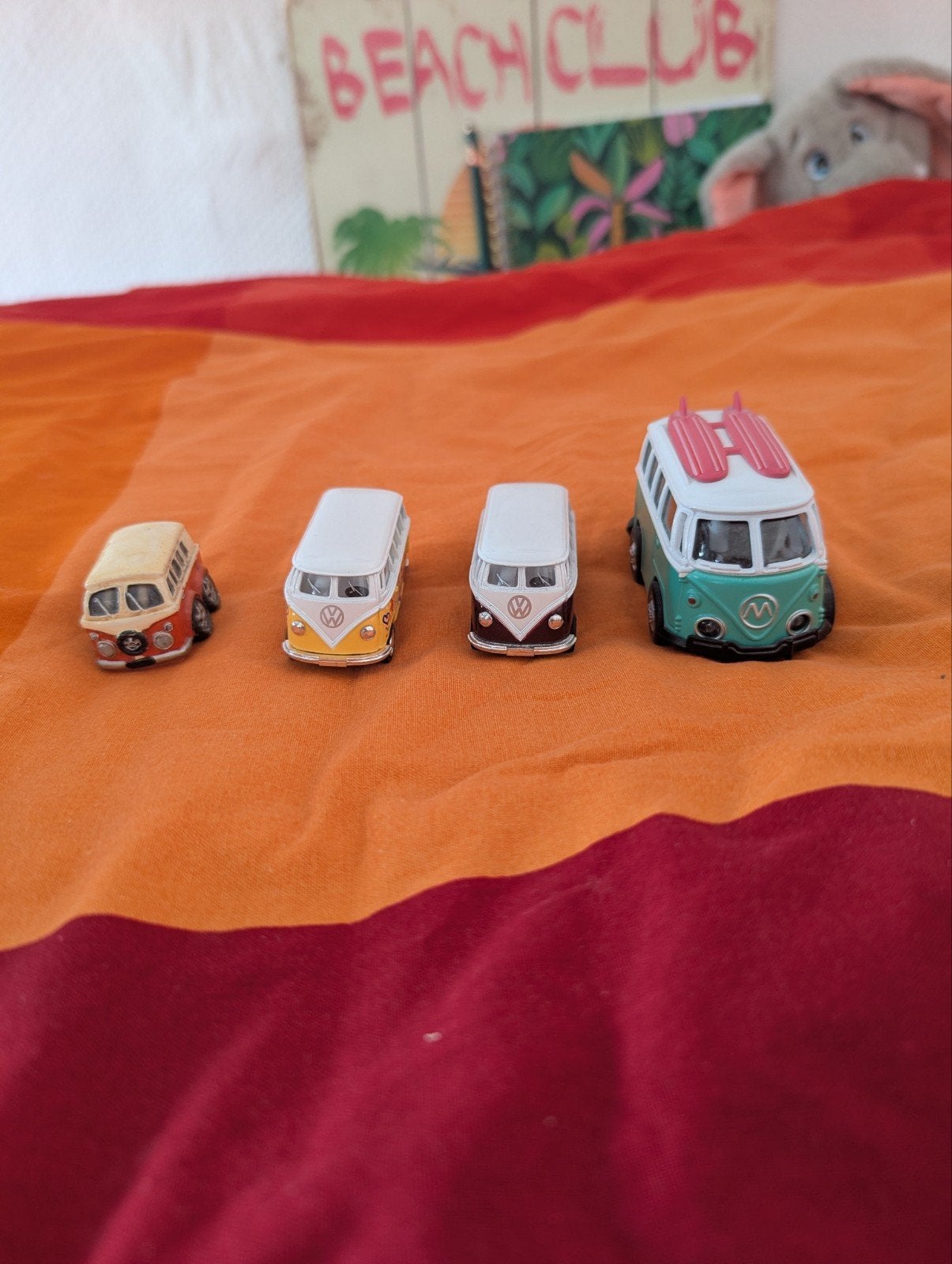 Set van 4 Volkswagen T1 busjes, Ophalen of Verzenden, Gebruikt