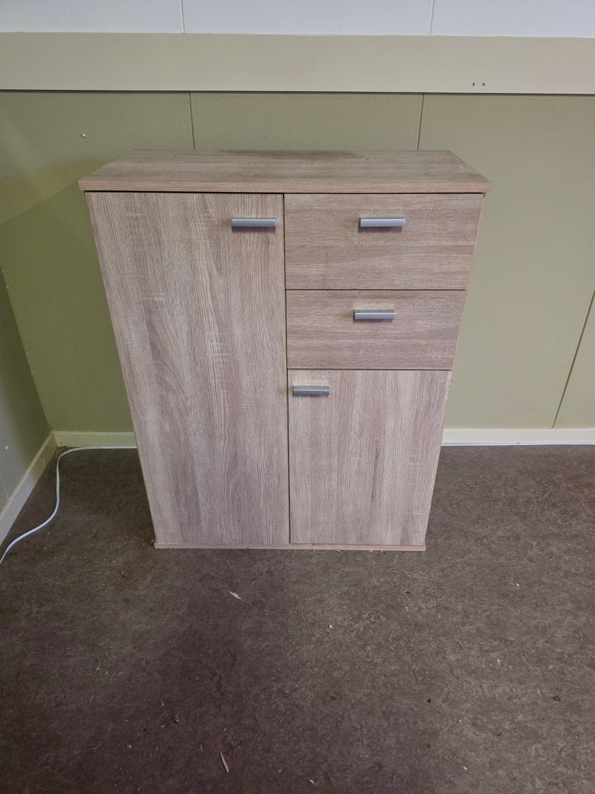 Houten kastje met lades en deuren, Ophalen, Gebruikt