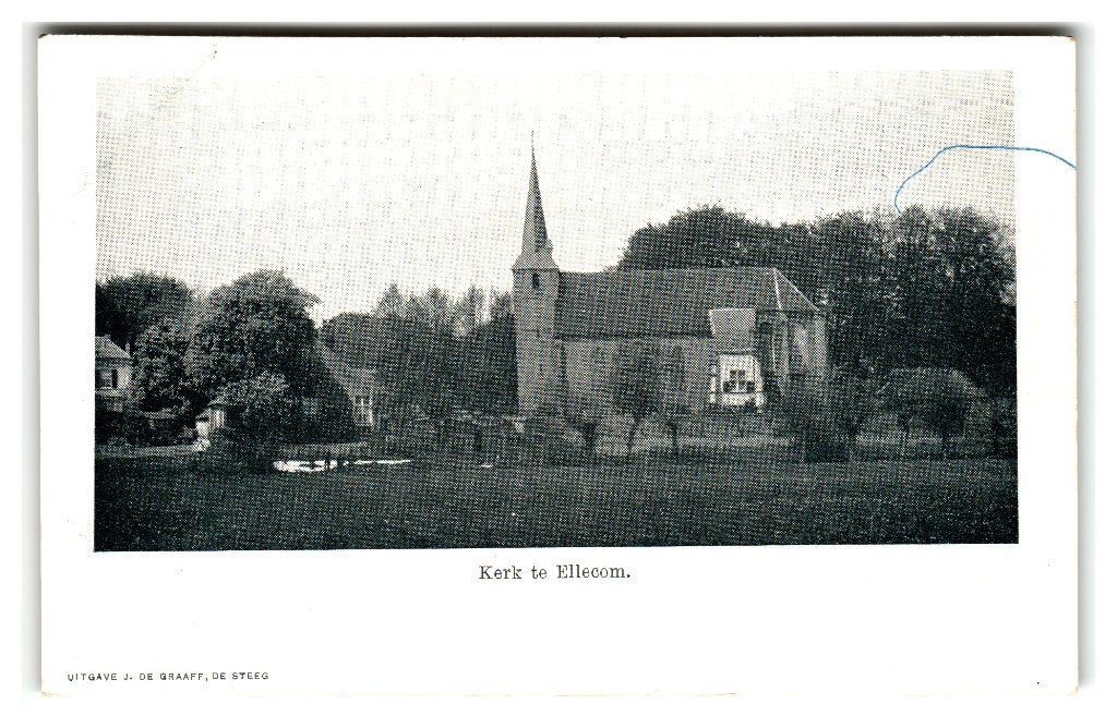 Ellecom, Kerk te Ellecom, Verzenden, Voor 1920, Ongelopen, Gelderland