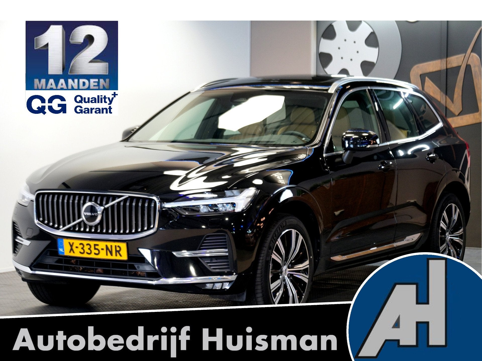 Volvo XC60 B4 155kW/211pk Aut8 MHEV Ultimate Bright PANORAMA, Dealer onderhouden, Gebruikt, 4 cilinders, Zwart