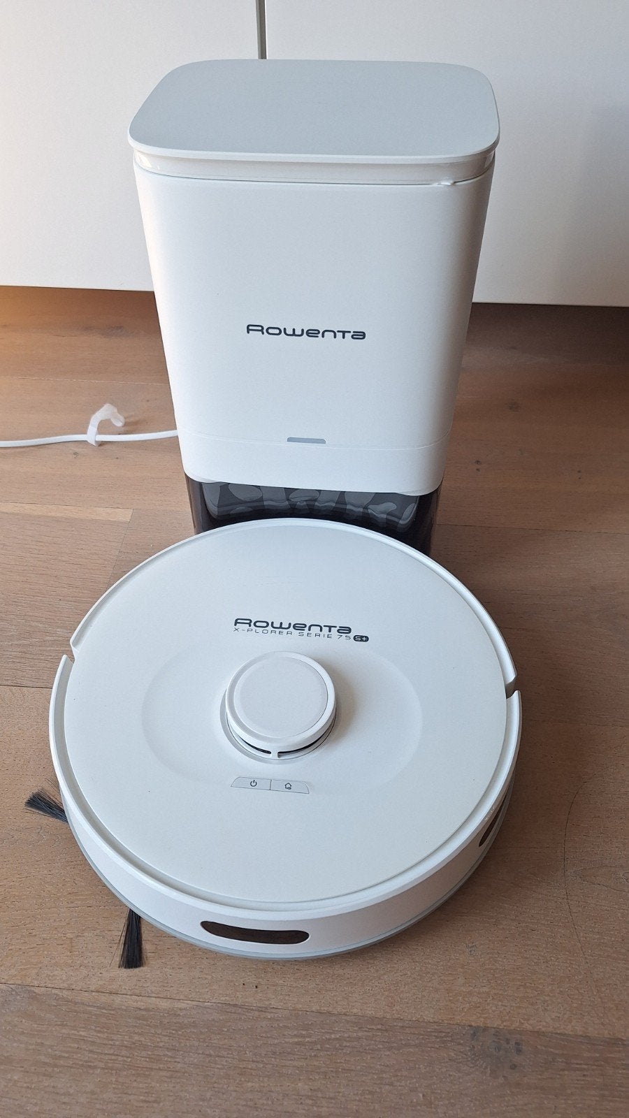Rowenta robotstofzuiger 75S+ met dweilfunctie, Robotstofzuiger, Reservoir, Bedienbaar via app, Ophalen