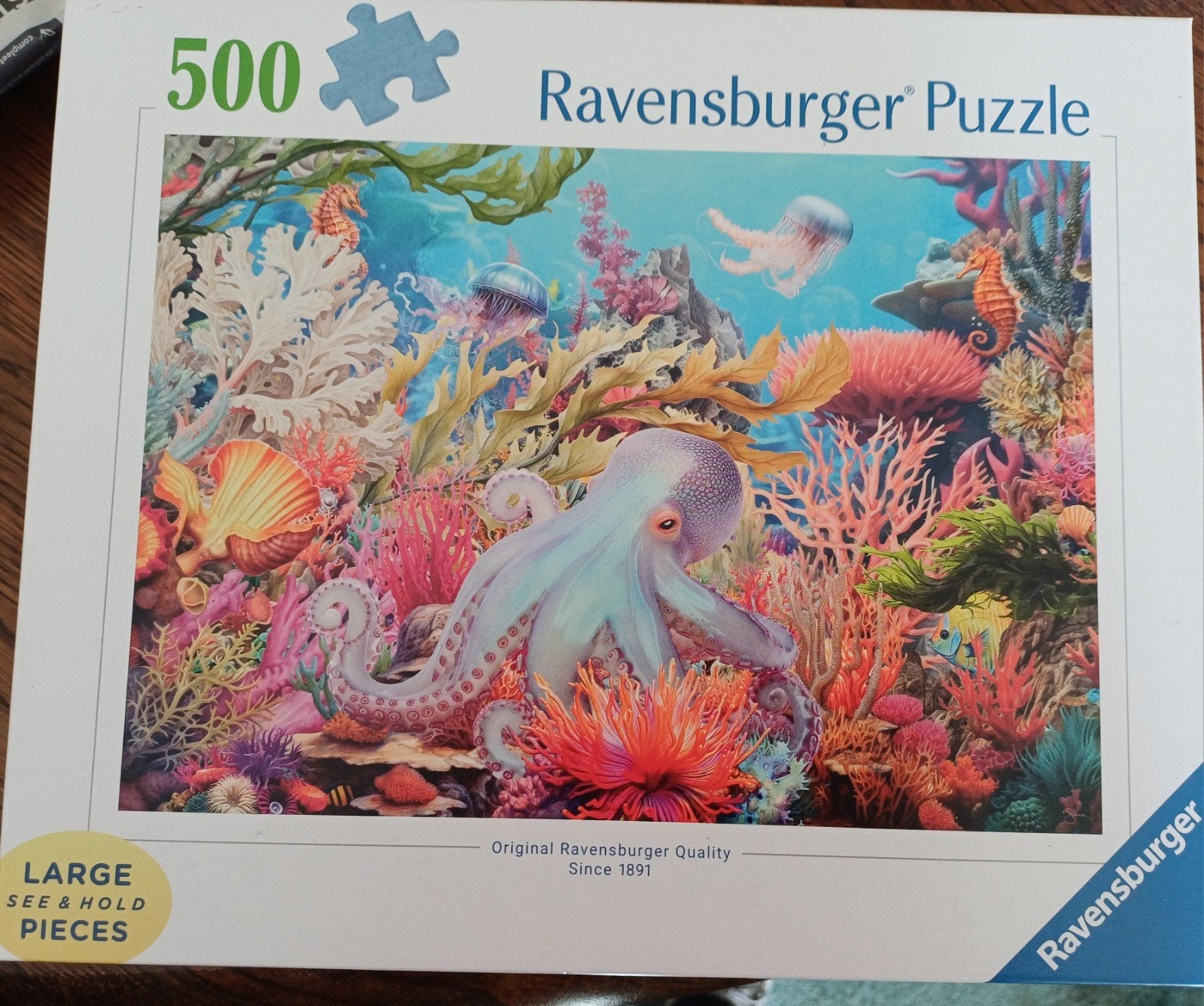 Ravensburger Legpuzzel 500 stukjes - Onderwaterwereld, Ophalen of Verzenden, 500 t/m 1500 stukjes, Zo goed als nieuw, Legpuzzel
