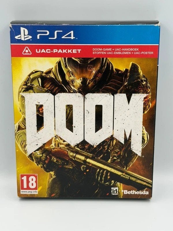 Doom UAC Pack PS4 PlayStation 4 PAL, Spelcomputers en Games, Gebruikt, Shooter, 1 speler, Sony