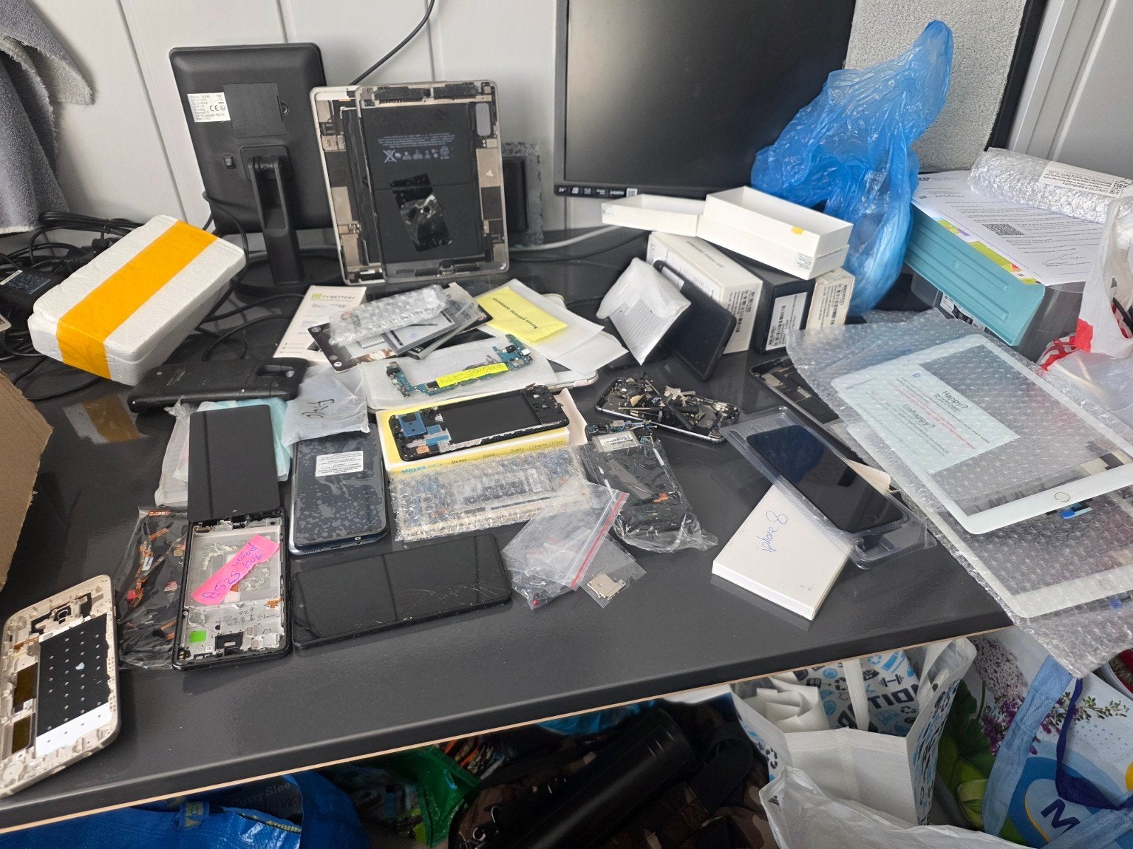 diverse telefoon onderdelen, Zwart, Ophalen of Verzenden, Zonder simlock, Niet werkend