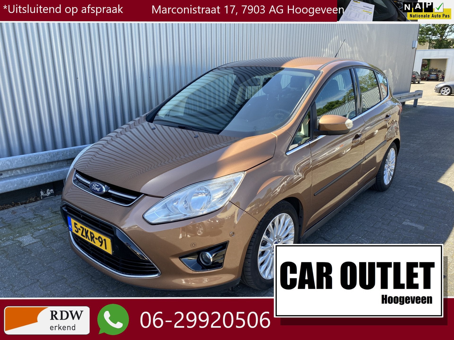 Ford C-MAX 1.0 Edition Plus 145Dkm.NAP, Clima, Navi, CC, PDC, Auto's, Ford, Bedrijf, Te koop, C-Max, ABS, Achteruitrijcamera, Airbags