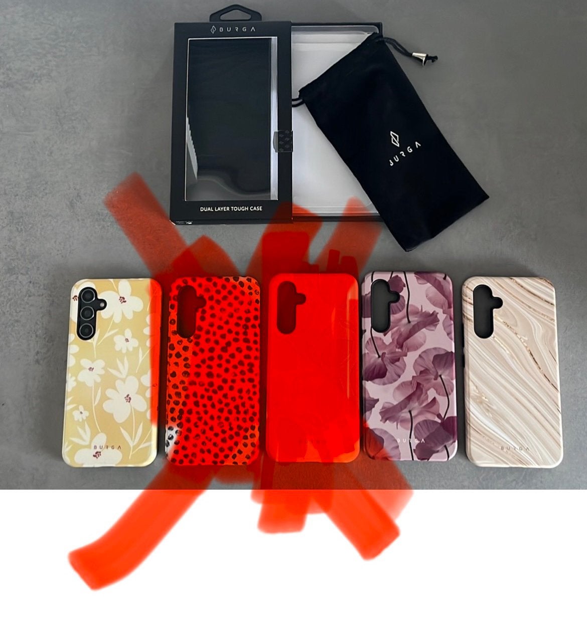 Burga 3 hoesjes Samsung Galaxy A54, Ophalen of Verzenden, Zo goed als nieuw, Overige modellen, Frontje of Cover