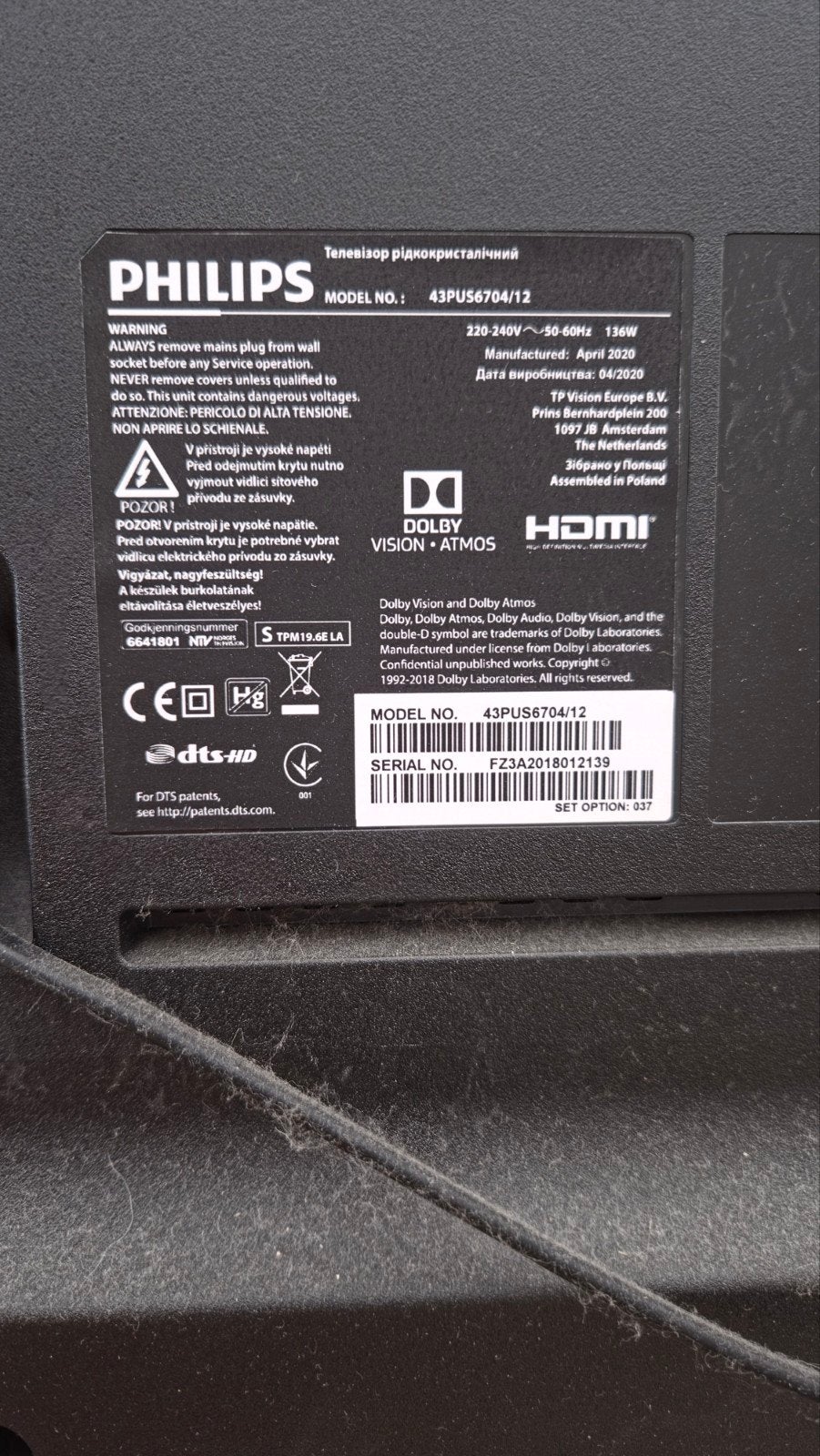 Foto 5 van Philips 43PUS6704/12 43" 4K UHD Smart TV + afstandsbedieni