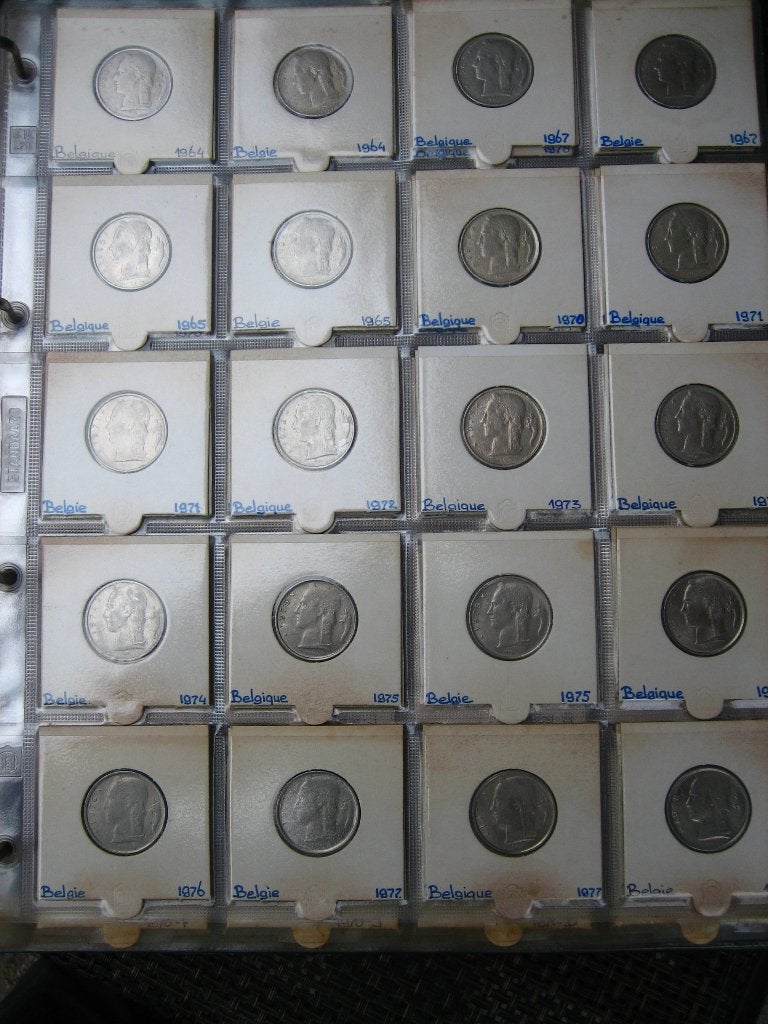 Belgie 5 Franc 36 stuks verschillende jaartallen , mooie kw., Ophalen of Verzenden, België, Setje