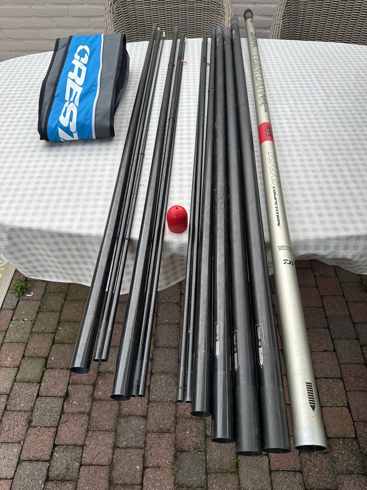 Vishengel ( merk Team Diawa : competition  1000, Watersport en Boten, Ophalen, Gebruikt, Vaste hengel