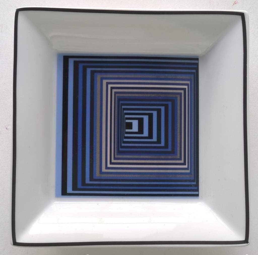 Victor Vasarely Vonal Porcelain Tray 2019, Antiek en Kunst, Ophalen of Verzenden