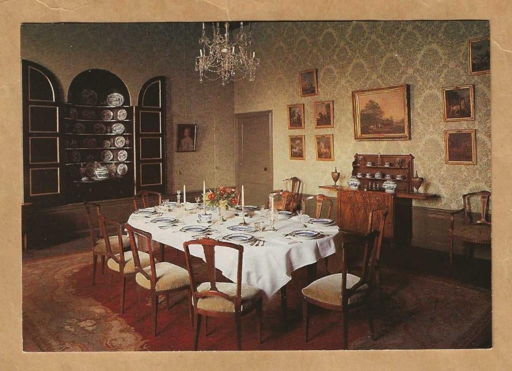 Ansichtkaart. Vaassen Kasteel De Cannenburch. Eetkamer, Ophalen of Verzenden, 1960 tot 1980, Gelderland