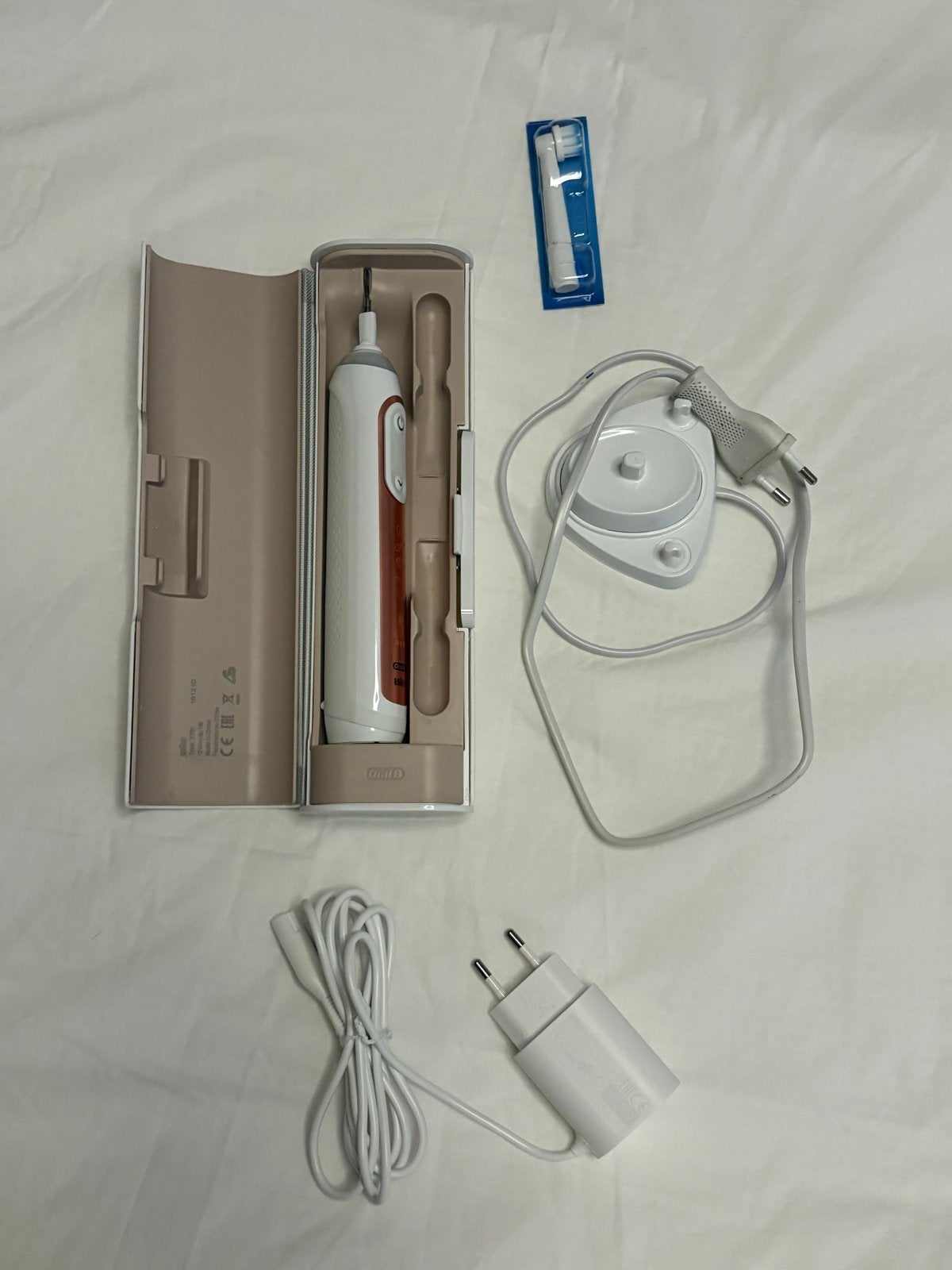 ORAL-B Genius X 20100S Roségoud Elektrische Tandenborstel, Ophalen of Verzenden, Zo goed als nieuw, Tandenborstel