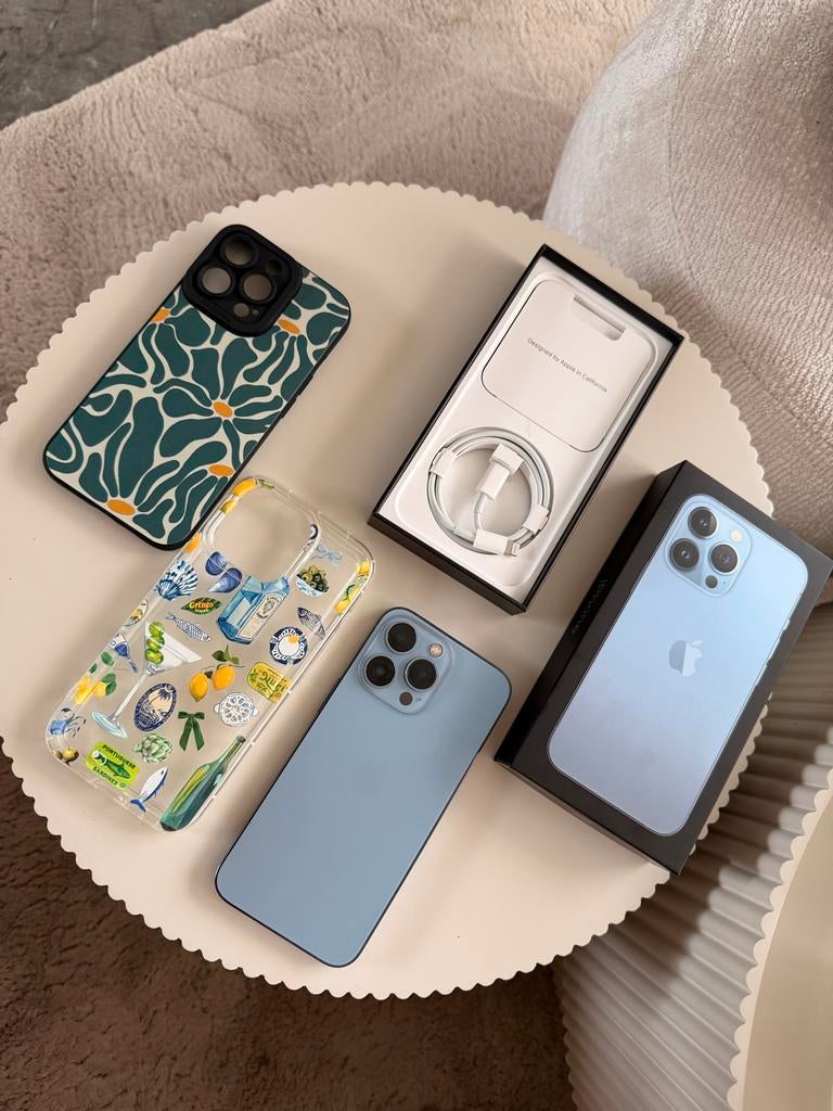 iPhone 13 Pro Sierra Blue 128GB - ziet er uit als nieuw, Ophalen, Blauw, IPhone 13 Pro, Zonder simlock