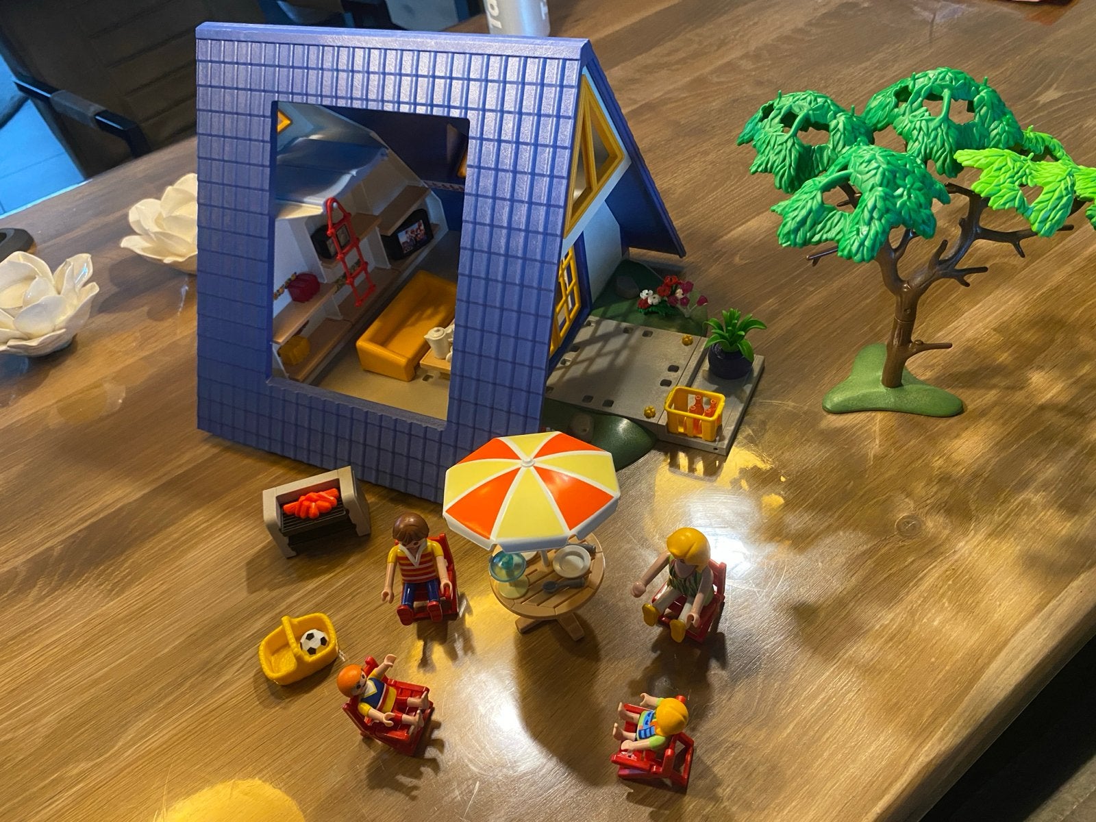 Playmobil Vakantiehuis met Figuren en Accessoires, Ophalen of Verzenden, Gebruikt, Complete set, Gebouw
