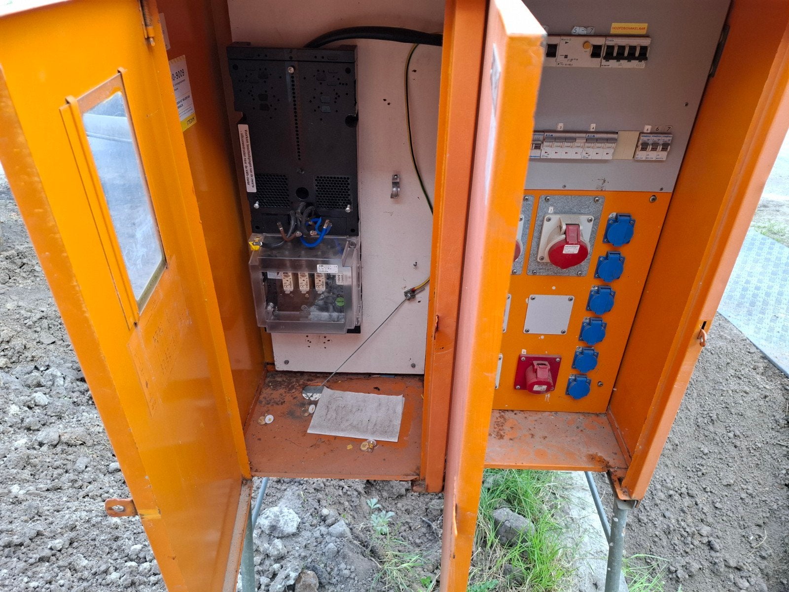 Bouwstroomkast 63Amp + waterput, Ophalen of Verzenden