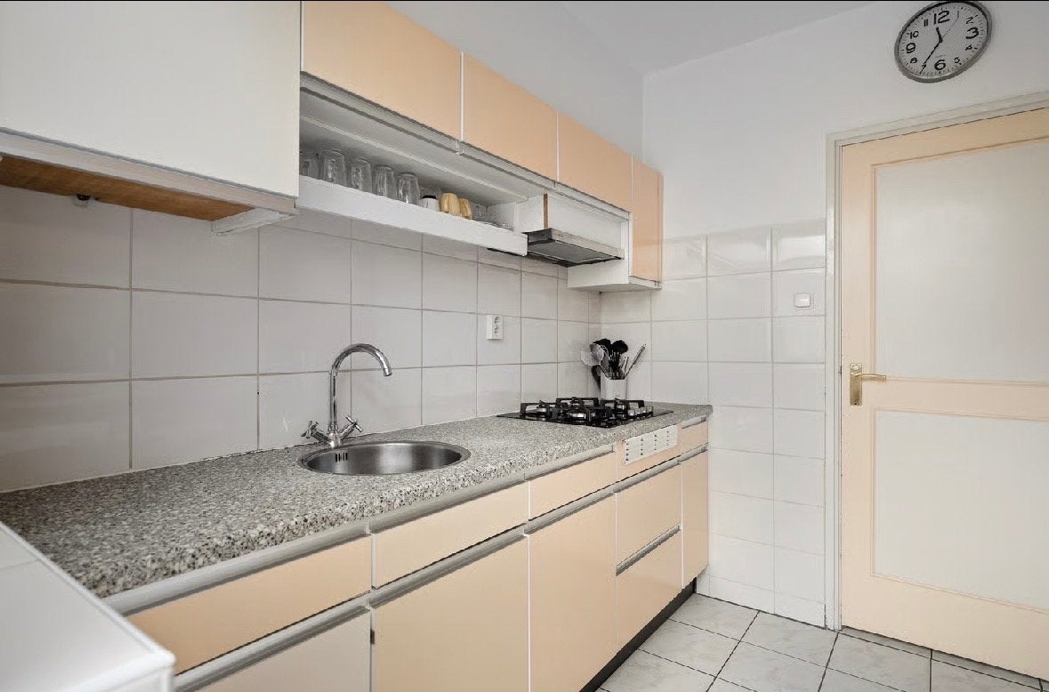 Retro keuken, Huis en Inrichting, Ophalen, Gebruikt, Graniet of Steen, Dubbelwandige keuken
