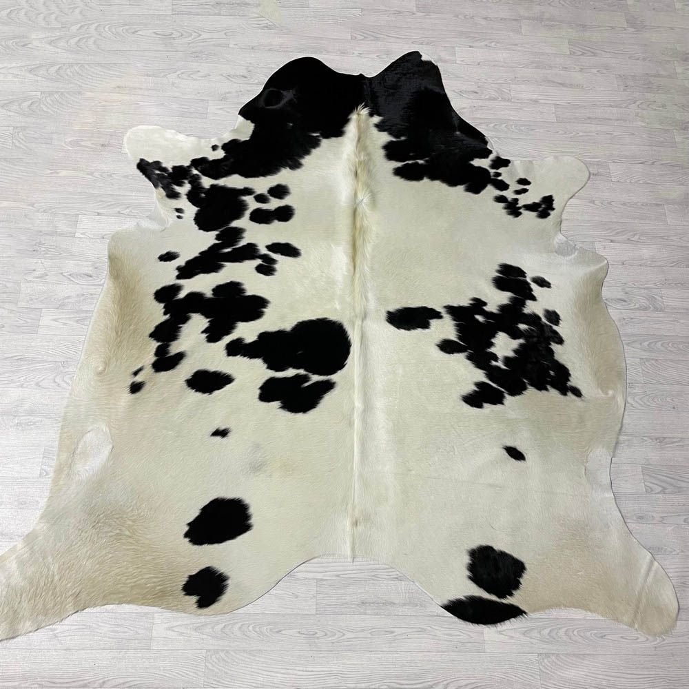 Koeienhuid zwart creme 235x225cm B-keus | Lederstore, Landelijk, modern, Scandinavisch, industrieel, 200 cm of meer, Overige vormen