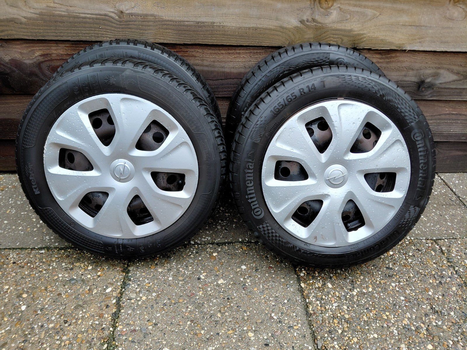 14" velgen + banden Opel Karl, Ophalen of Verzenden