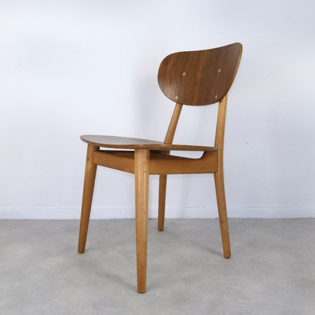 set van vier SB11 eettafelstoelen Cees Braakman Pastoe 50s, Ophalen, Gebruikt, Overige kleuren, -