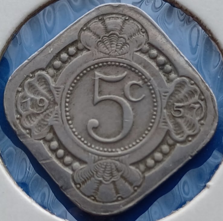 5 cent 1957 - Nederlandse Antillen, Ophalen of Verzenden, Koningin Juliana, 5 cent, Losse munt